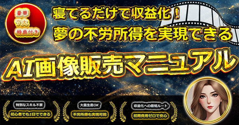 【寝てるだけで収益化】AI画像販売完全マニュアル