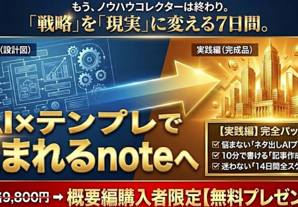 【実践編】note初心者でも14日でフォロワー363人・3,858PV！【実績・スキル・SNS不要】AIとテンプレで“読まれる発信”を育てる『note仕込み』プログラム